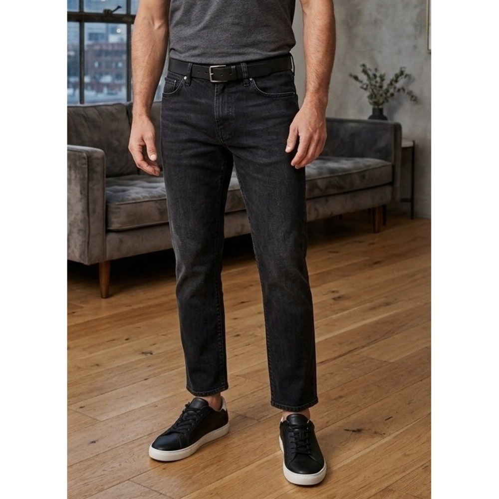 Calvin Klein Jeans Skinny Fit Denim Pants Men's Size 33/16 Black Cotton Stretch